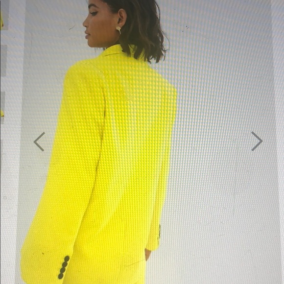 ASOS bright yellow double breasted Mansy jacket - Picture 4 of 12